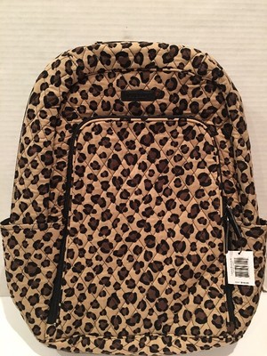 vera bradley leopard backpack